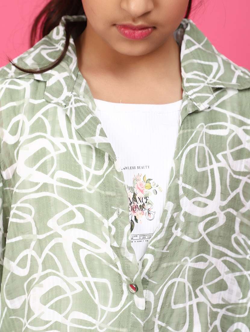 green cotton top - 20893816 -  Standard Image - 6