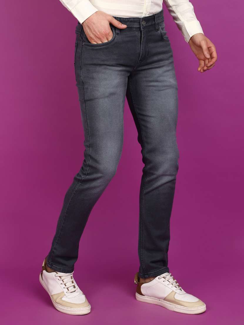 men mid rise washed denim jeans - 20893999 -  Standard Image - 1