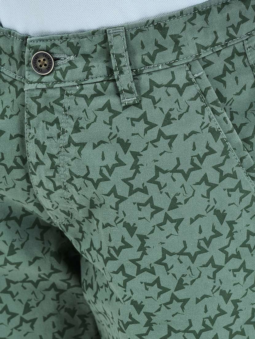 kids green printed three fourth shorts - 20894996 -  Standard Image - 6