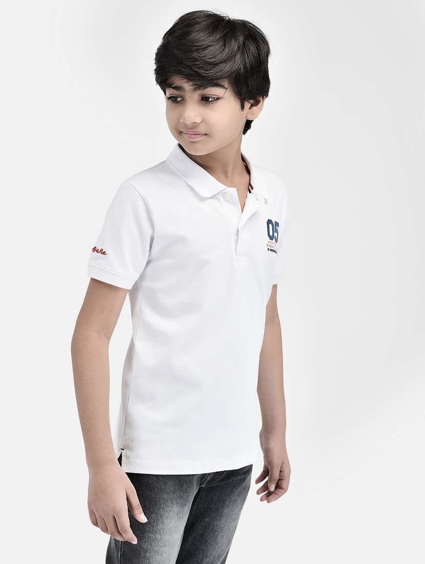 white cotton blend tshirt - 20895028 -  Standard Image - 1