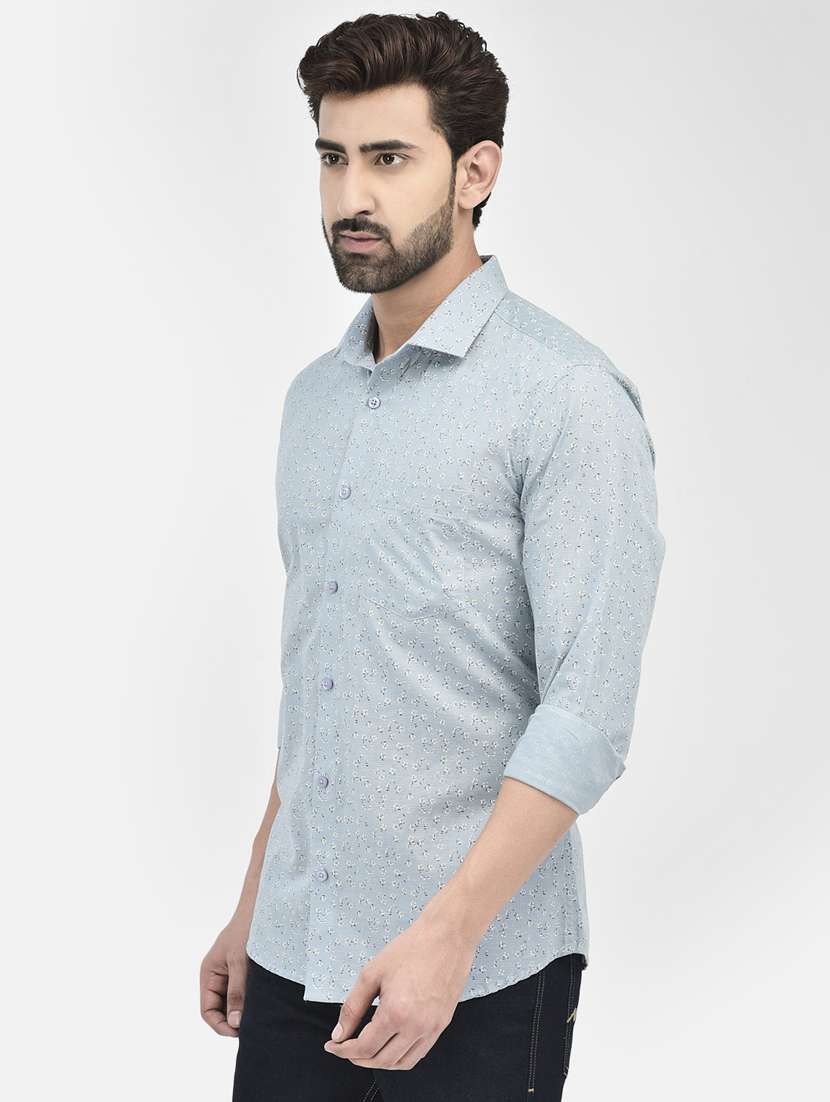 men collared long sleeve casual shirt - 20895170 -  Standard Image - 1