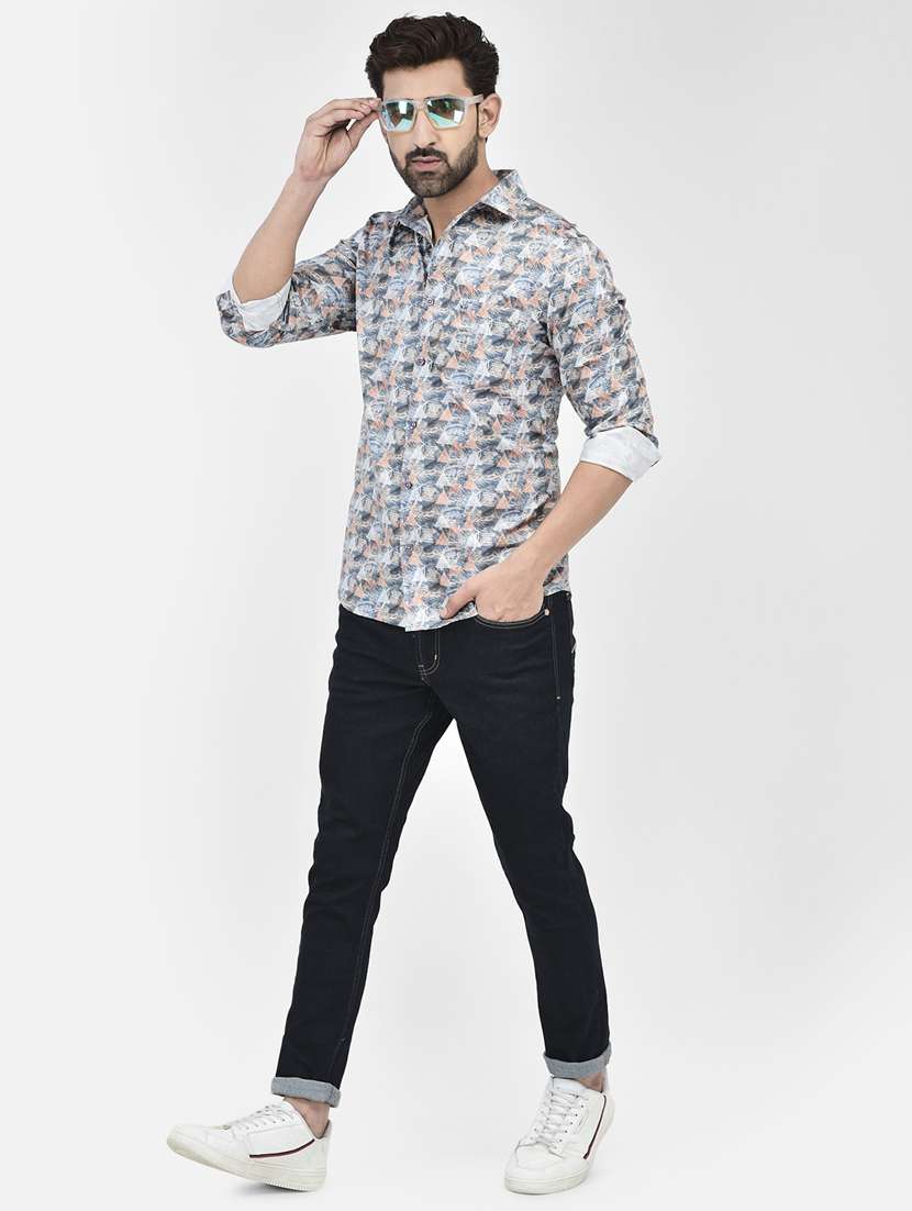 multi colored cotton casual shirt - 20895172 -  Standard Image - 4
