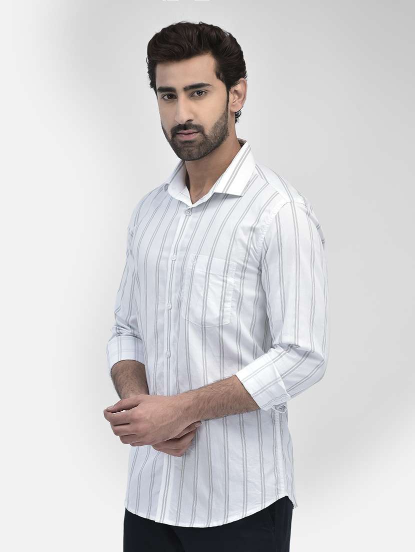 men collared long sleeve casual shirt - 20895176 -  Standard Image - 1