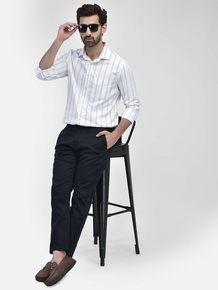 men collared long sleeve casual shirt - 20895176 -  Standard Image - 4