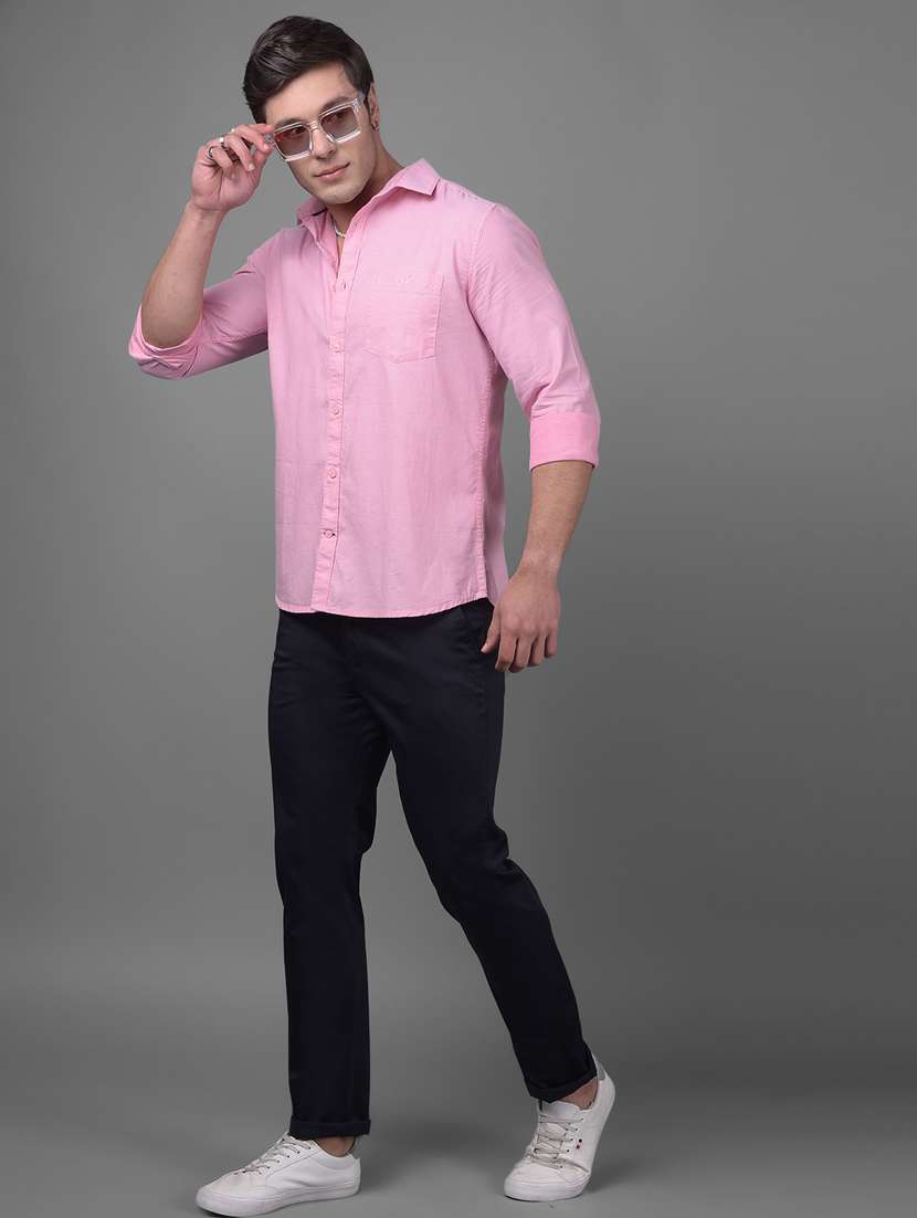 pink cotton casual shirt - 20895200 -  Standard Image - 4
