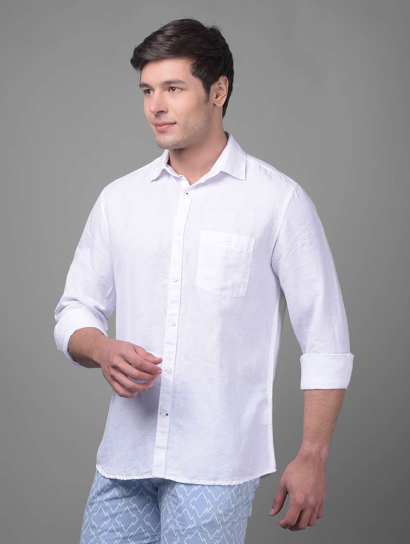 men collared long sleeve casual shirt