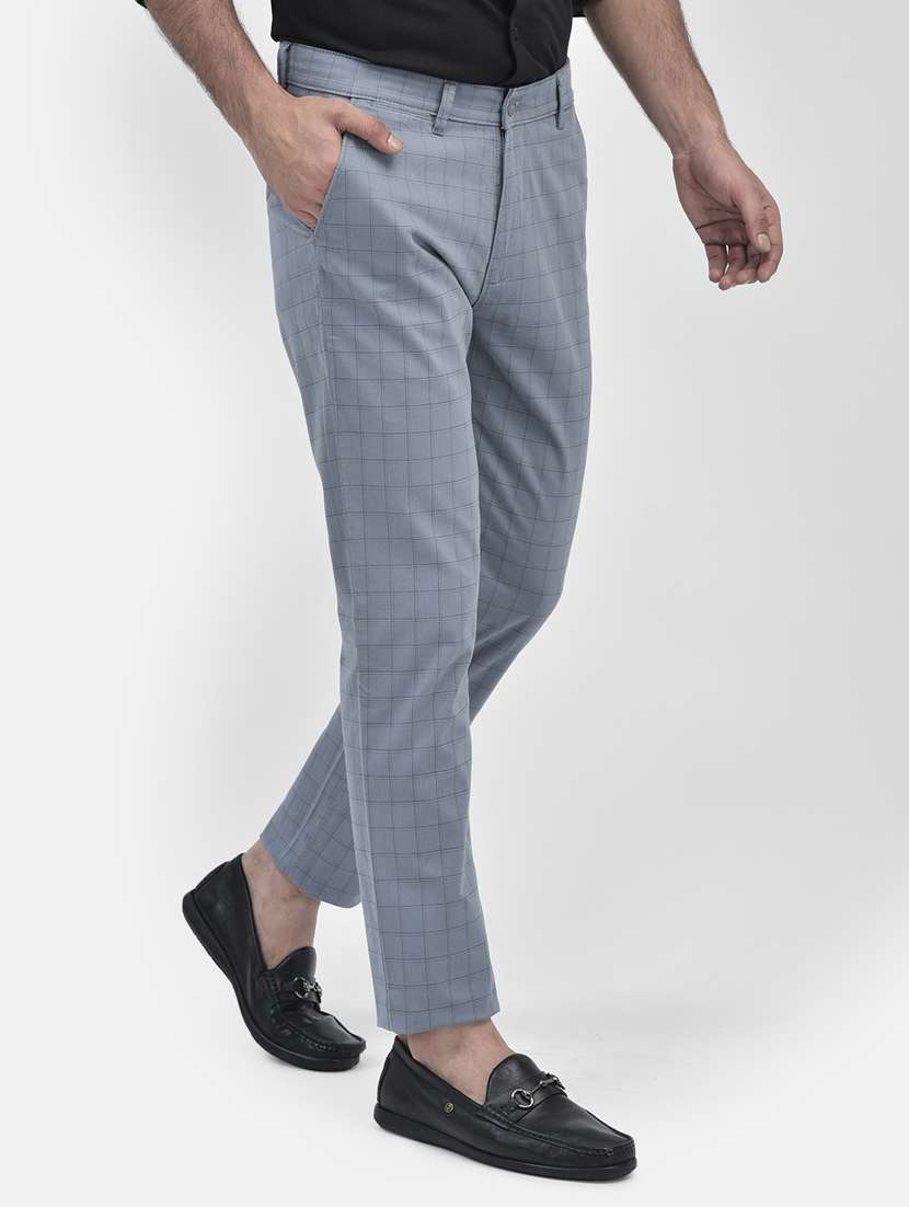 Men Mid Rise Flat Front Casual Trouser - 20895258 -  Standard Image - 1