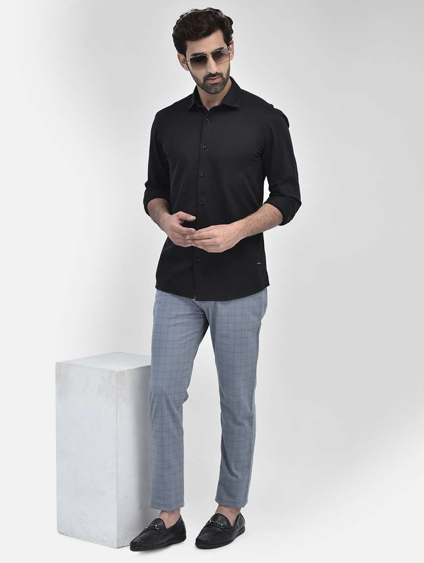 Men Mid Rise Flat Front Casual Trouser - 20895258 -  Standard Image - 4