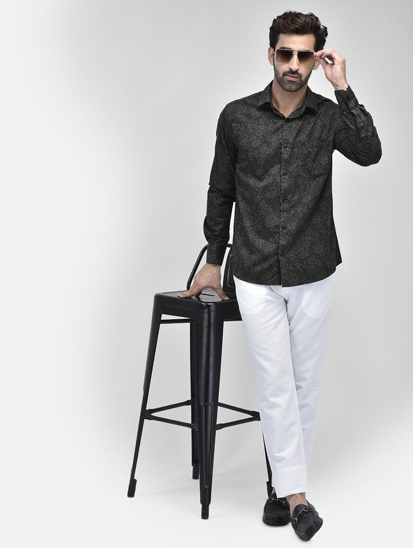 white cotton blend chinos casual trousers - 20895290 - Standard Image - 4