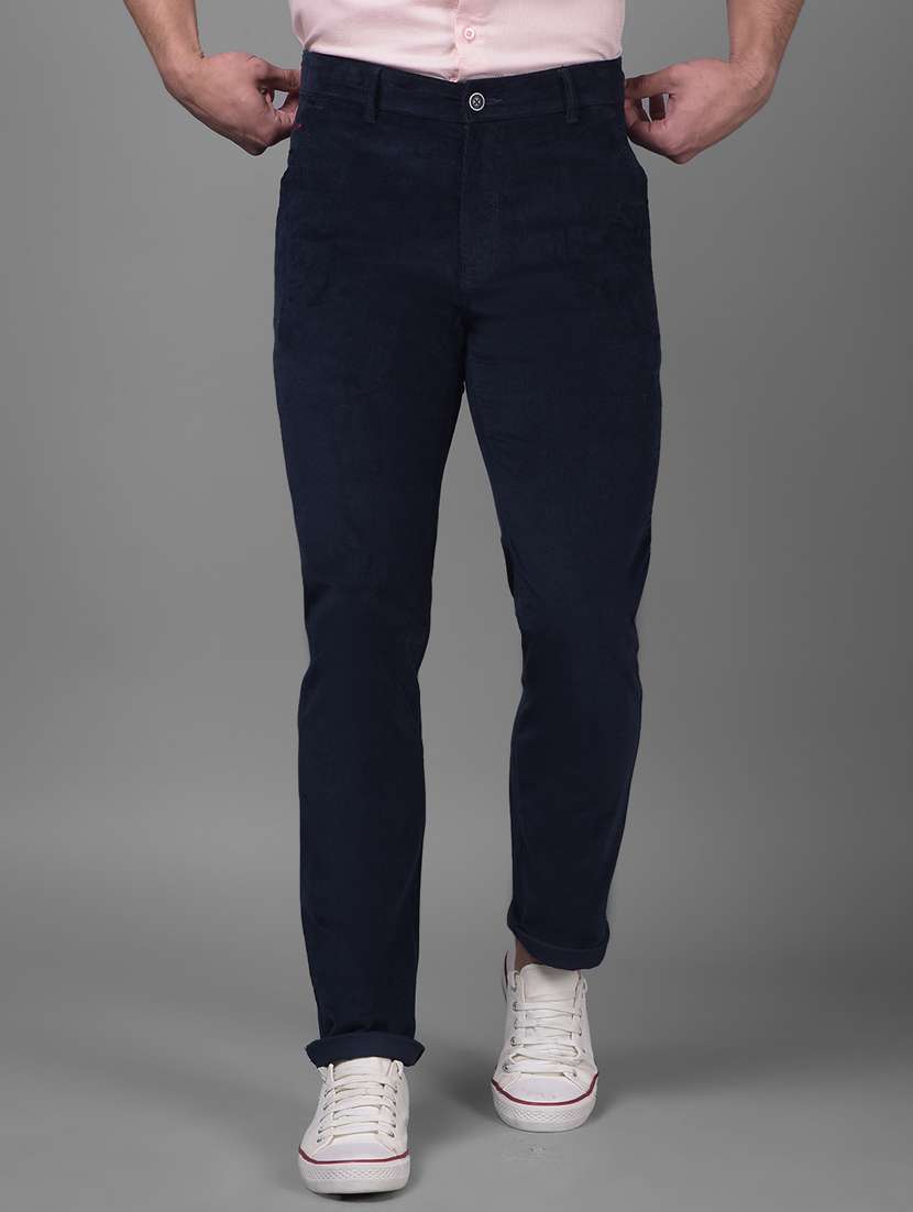 men mid rise chinos casual trouser