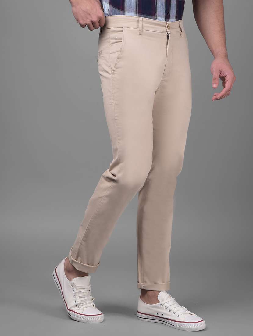 men mid rise chinos casual trouser - 20895301 -  Standard Image - 1