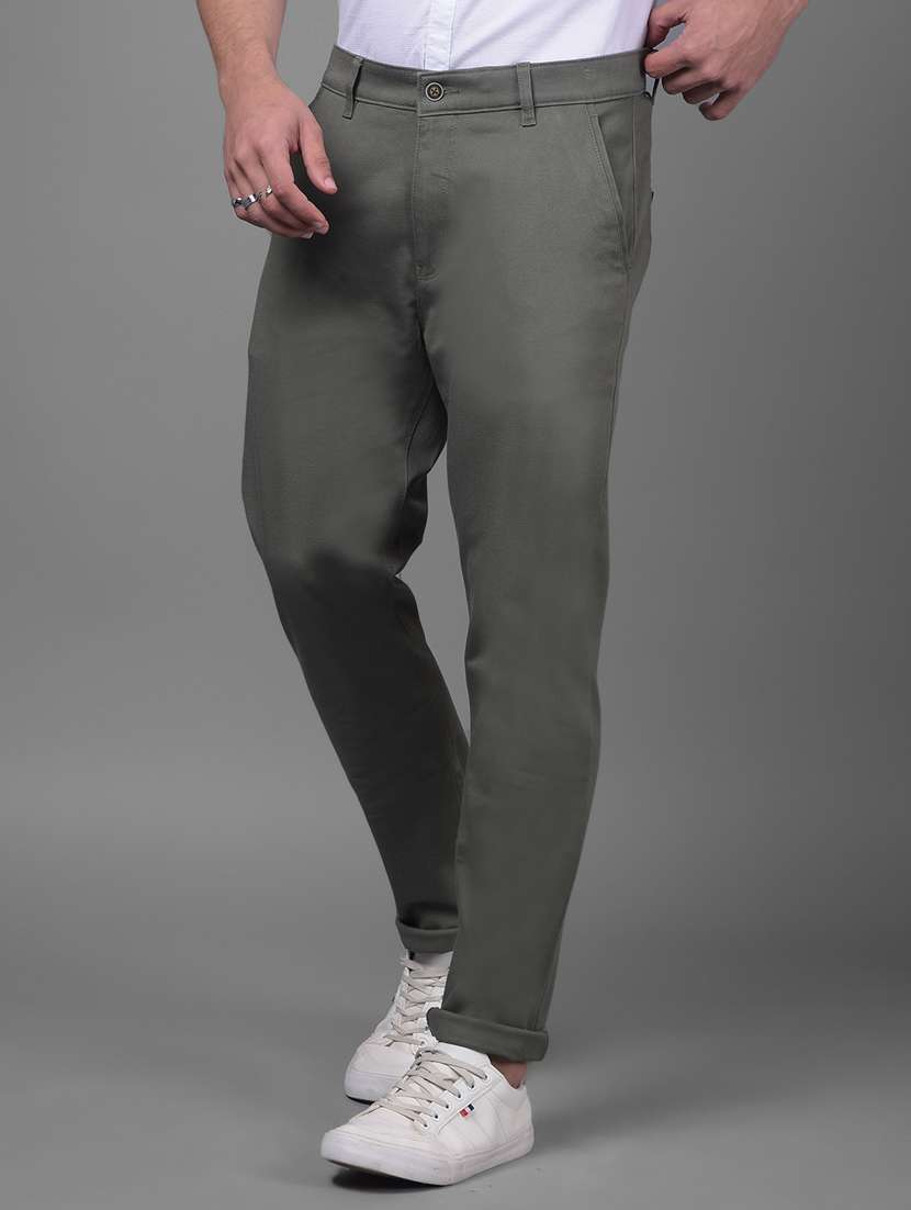 men mid rise chinos casual trouser - 20895302 -  Standard Image - 1