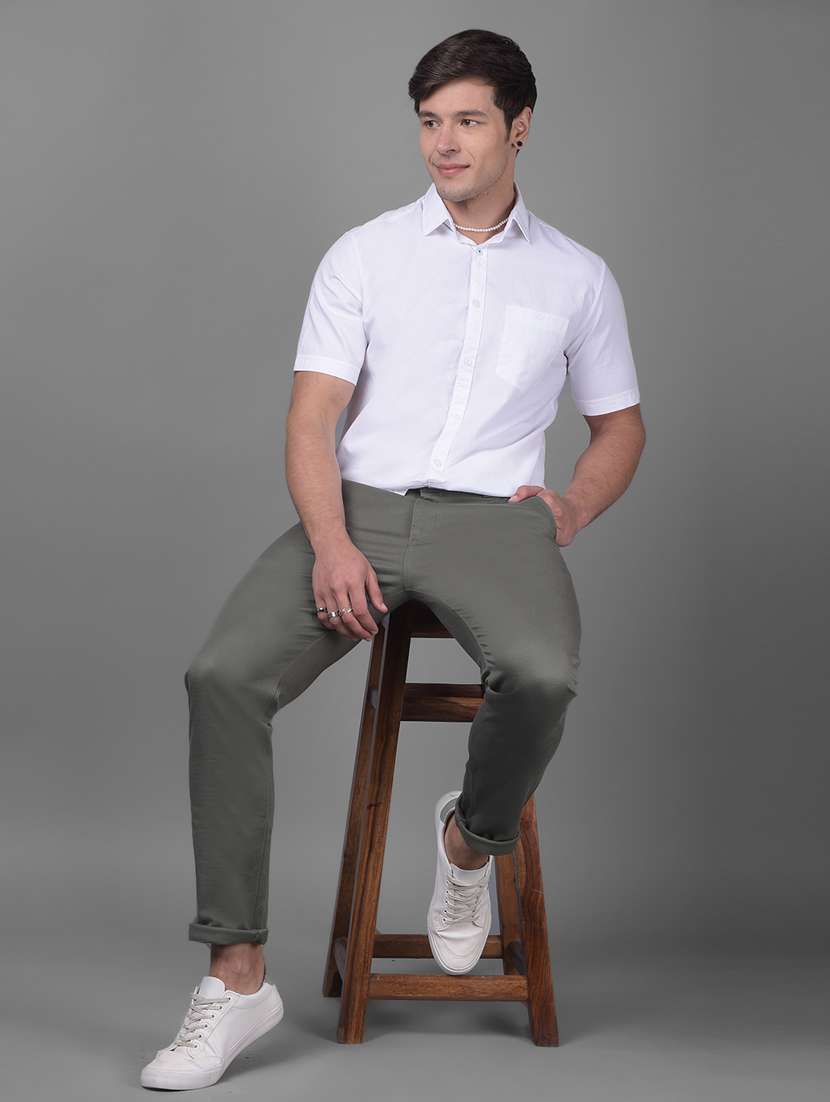 men mid rise chinos casual trouser - 20895302 -  Standard Image - 4