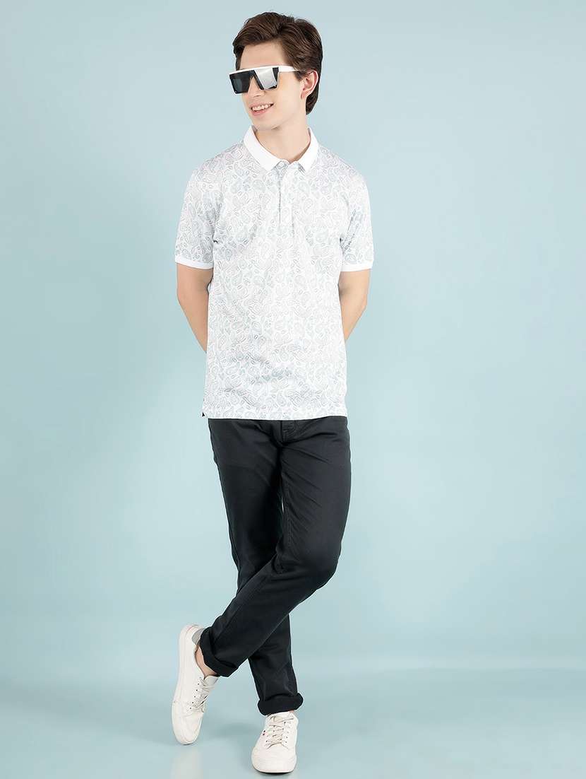 white cotton all over print tshirt - 20895320 -  Standard Image - 4