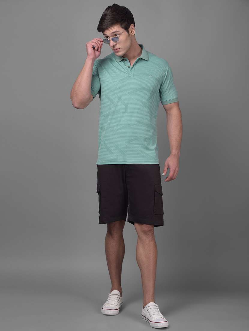 green polyester all over print tshirt - 20895328 -  Standard Image - 4