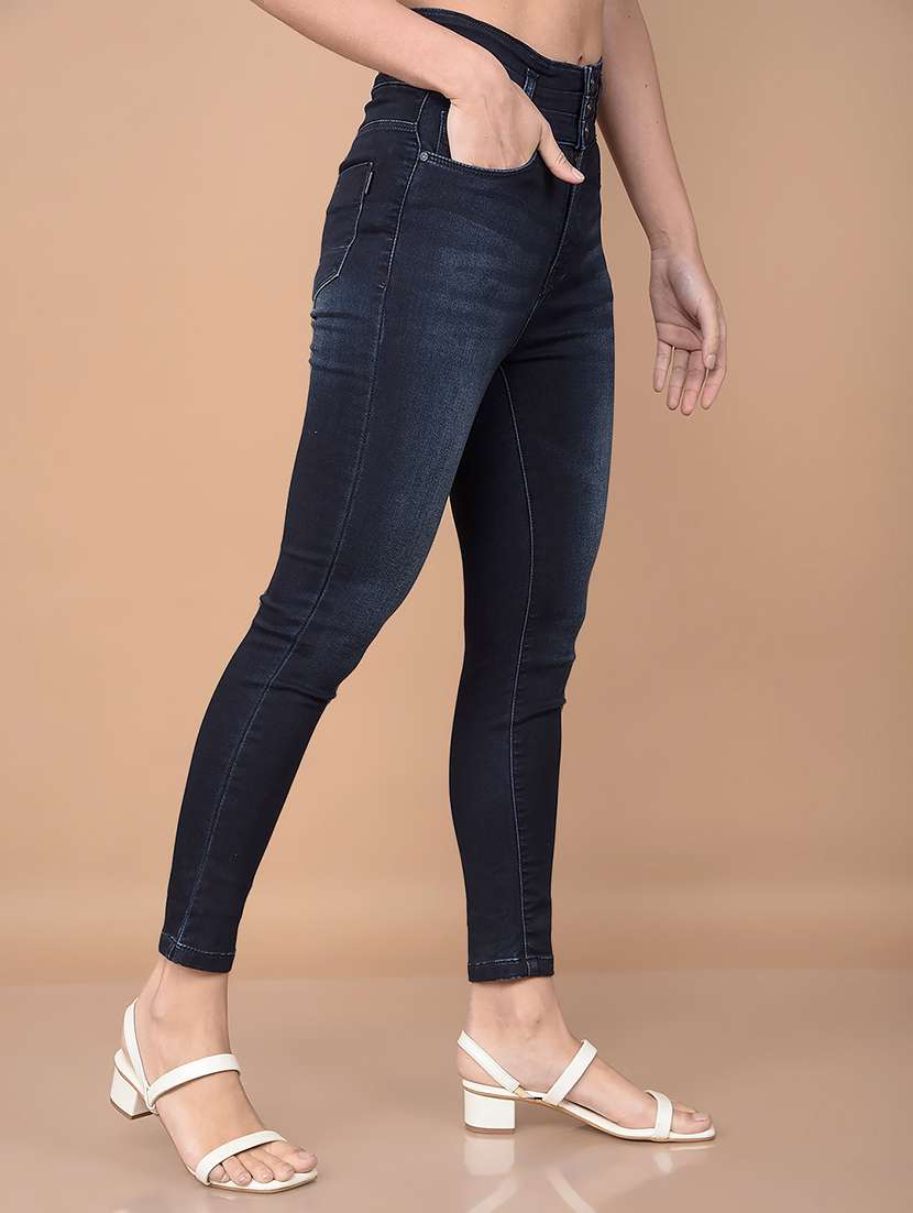 women mid rise denim jeans - 20895348 -  Standard Image - 1