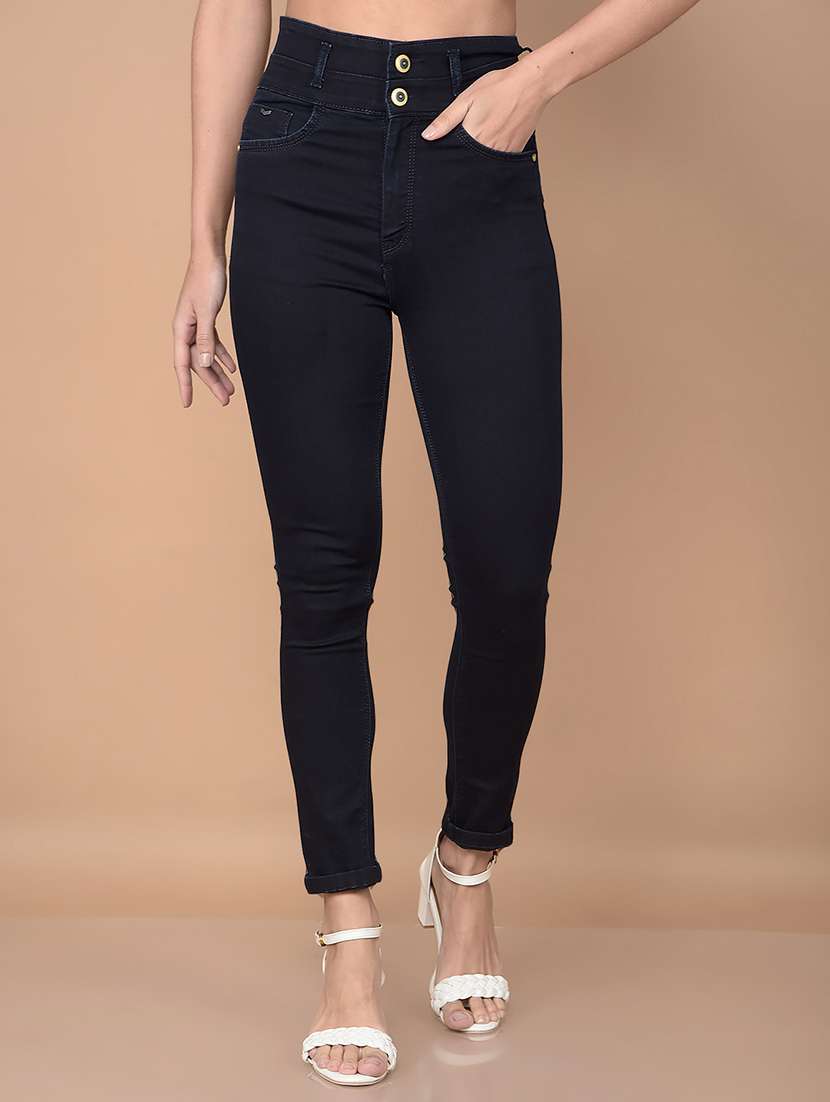 women mid rise denim jeans