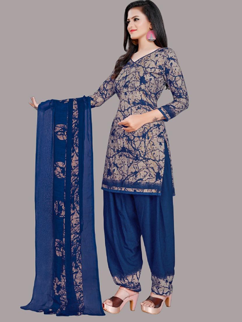 printed unstitched suit set - 20895828 - Standard Image - 1