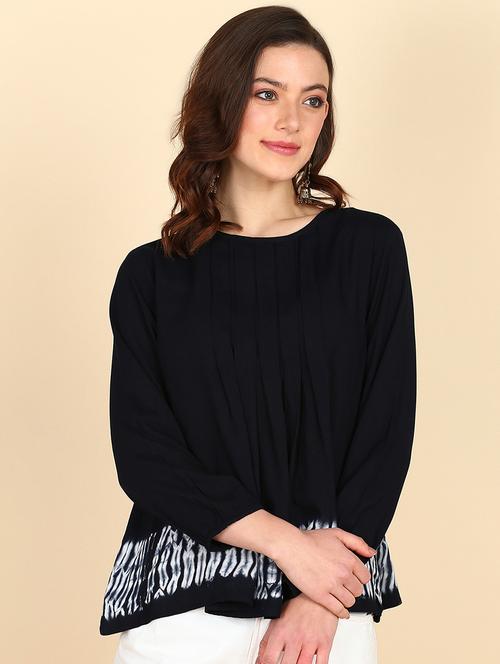 women tie & dye relaxed fit regular top - 20896012 -  Standard Image - 0