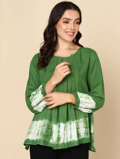 women tie & dye relaxed fit regular top - 20896016 -  Standard Image - 0