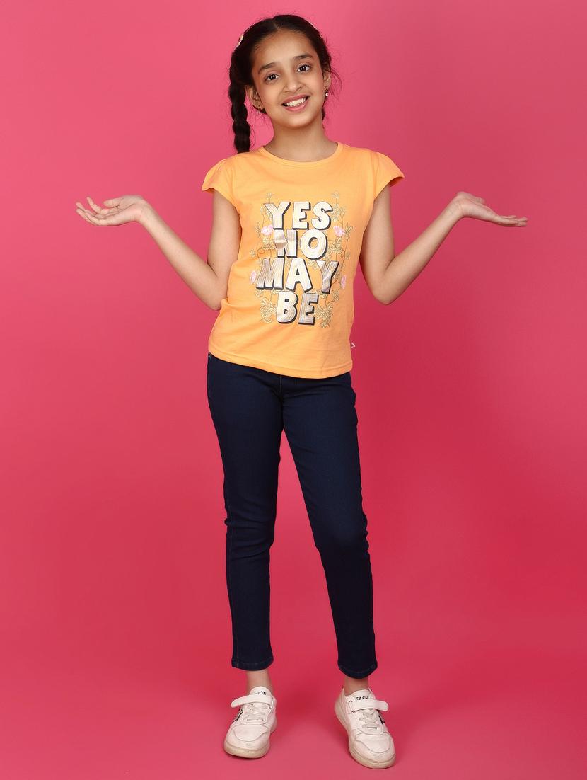 orange cotton regular tee - 20901271 - Standard Image - 4