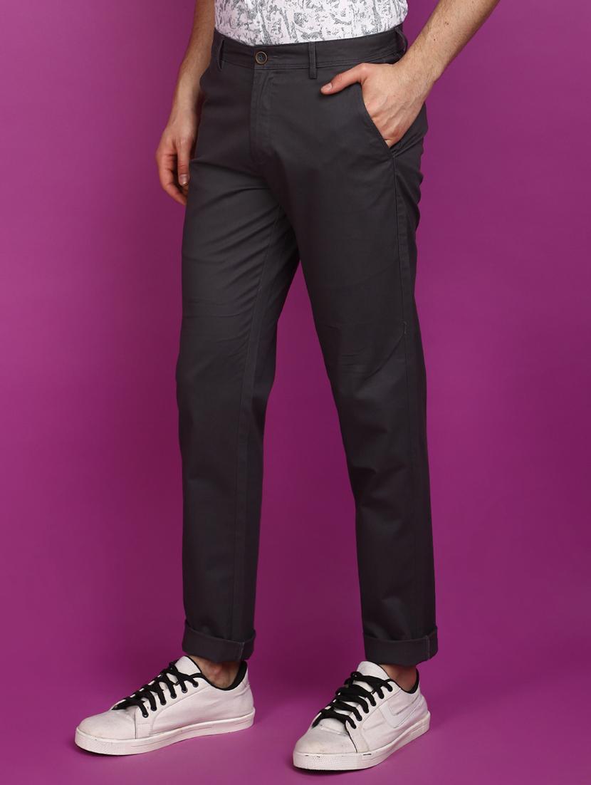 men solid ankle length chinos  - 20901307 -  Standard Image - 1