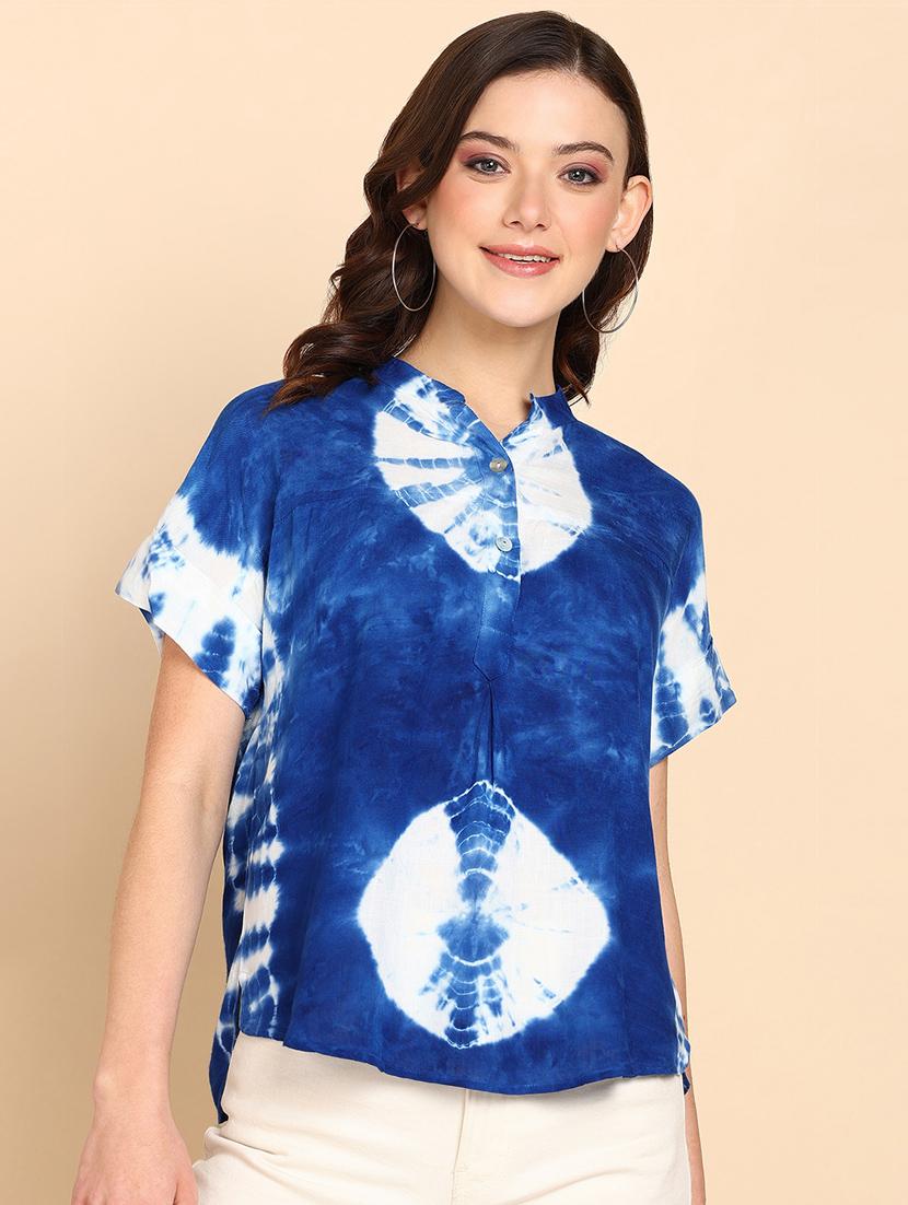 women tie & dye relaxed fit regular top - 20901338 - Zoom Image - 0