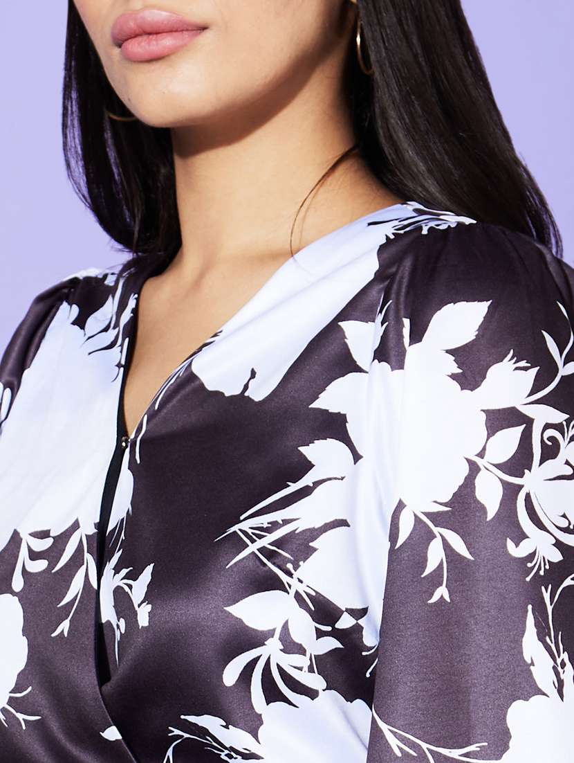 women's fit & flare wrap dress - 20901446 - Standard Image - 4