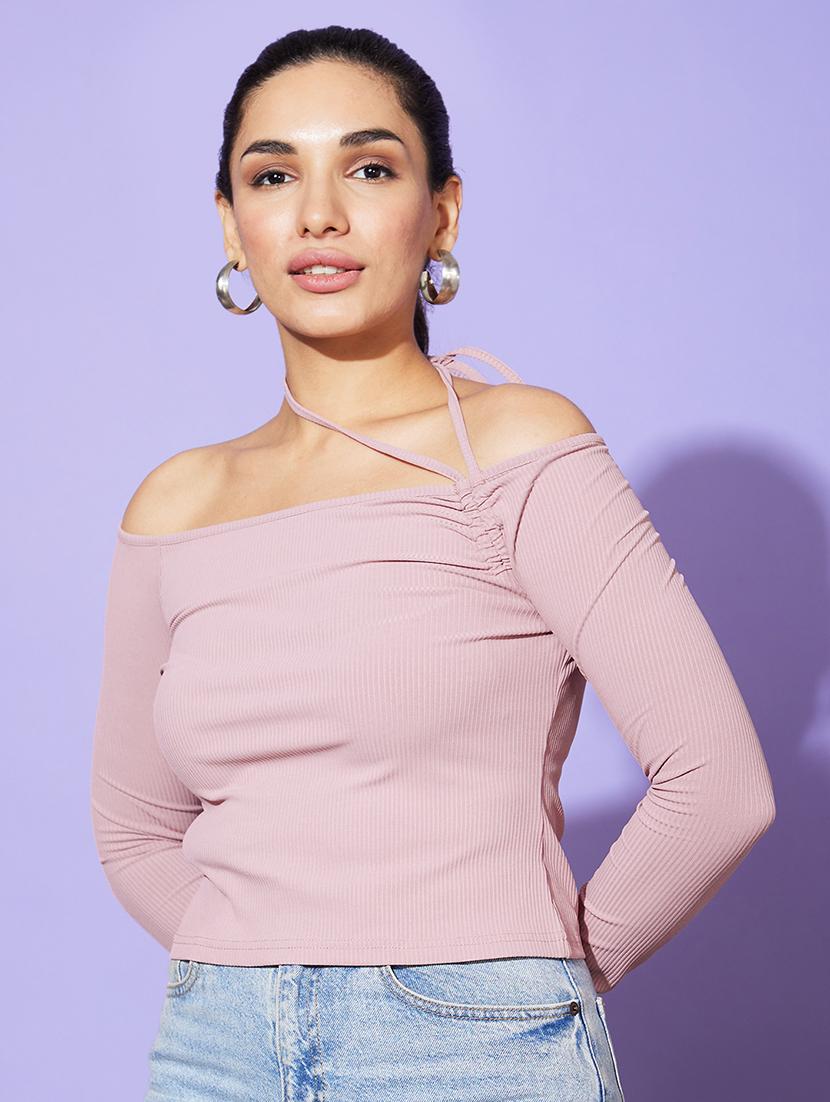 pink solid regular top - 20901465 - Standard Image - 1