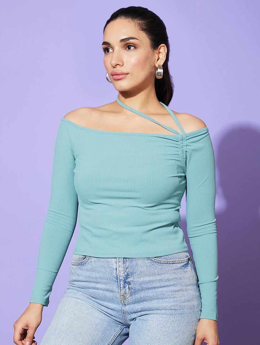 green solid regular top - 20901467 -  Standard Image - 1