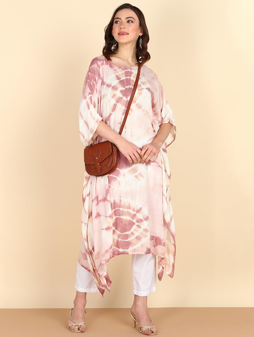 women tie & dye relaxed fit kaftan tunic - 20906623 -  Standard Image - 1