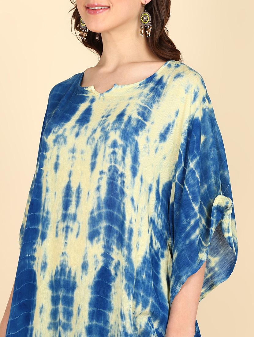 women tie & dye relaxed fit kaftan tunic - 20906630 - Standard Image - 4