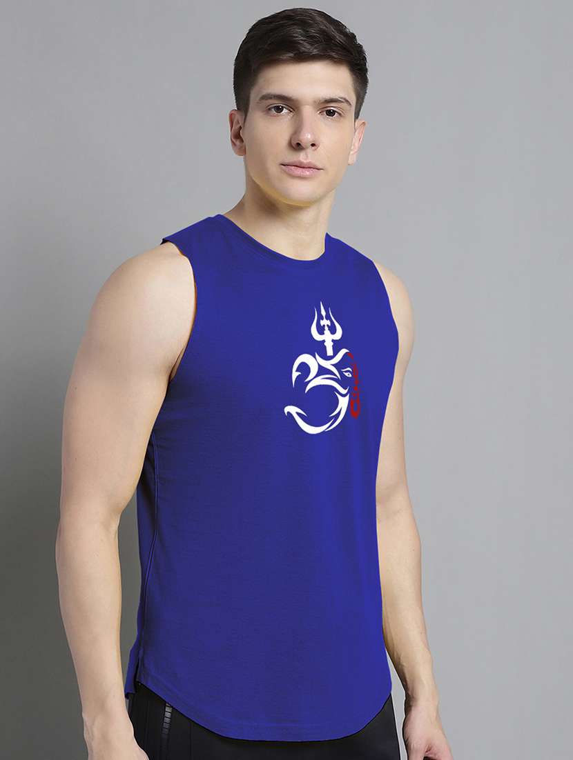 blue cotton vest - 20906801 -  Standard Image - 1