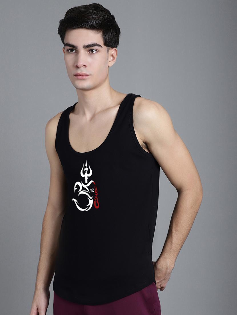 black cotton vest - 20906807 - Standard Image - 1