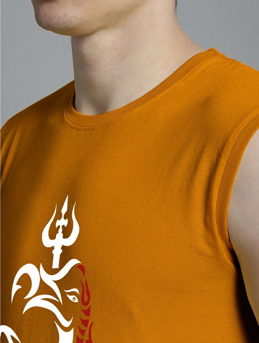 men cotton chest print t-shirt - 20906839 -  Standard Image - 4