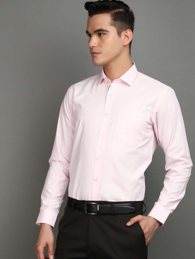men solid color formal shirt - 20911770 -  Standard Image - 1