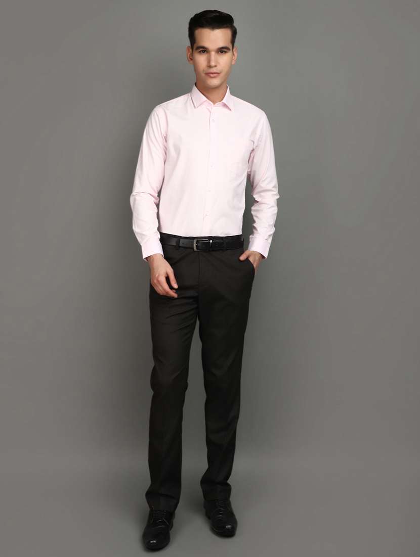 men solid color formal shirt - 20911770 -  Standard Image - 4