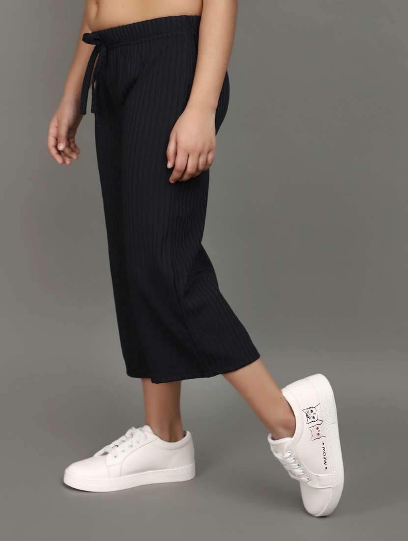 black acrylic blend harem trouser - 20911781 -  Standard Image - 1