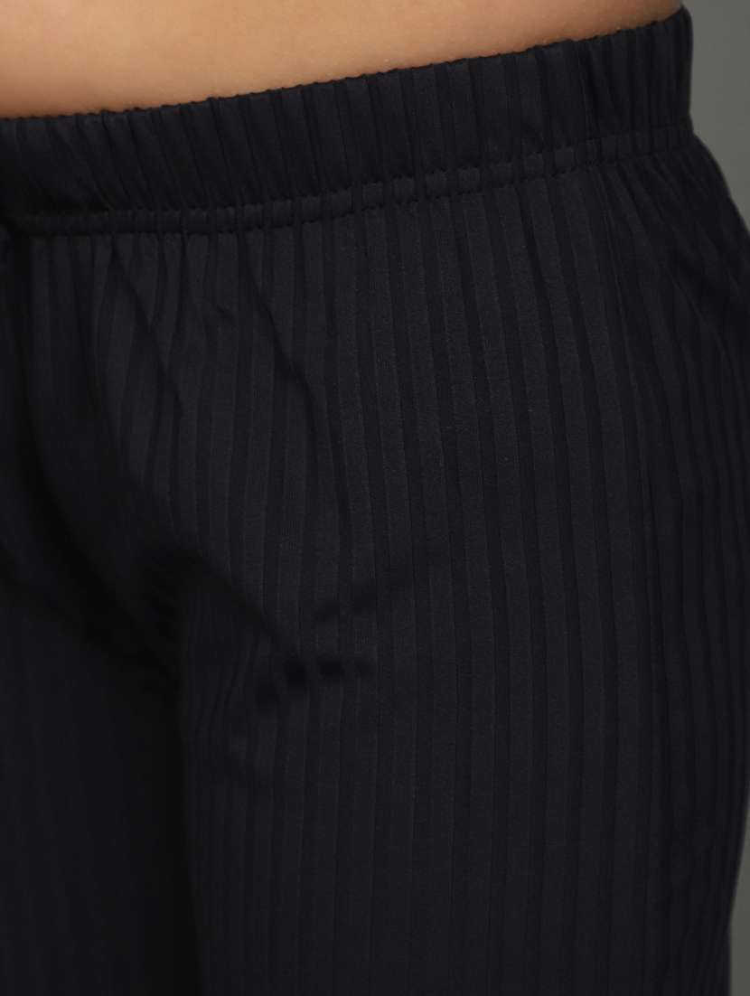 black acrylic blend harem trouser - 20911781 -  Standard Image - 4