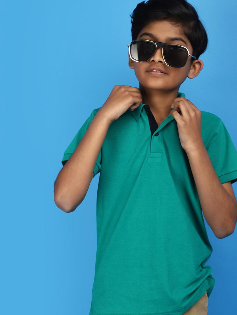 green cotton solid t-shirt - 20911816 - Standard Image - 1