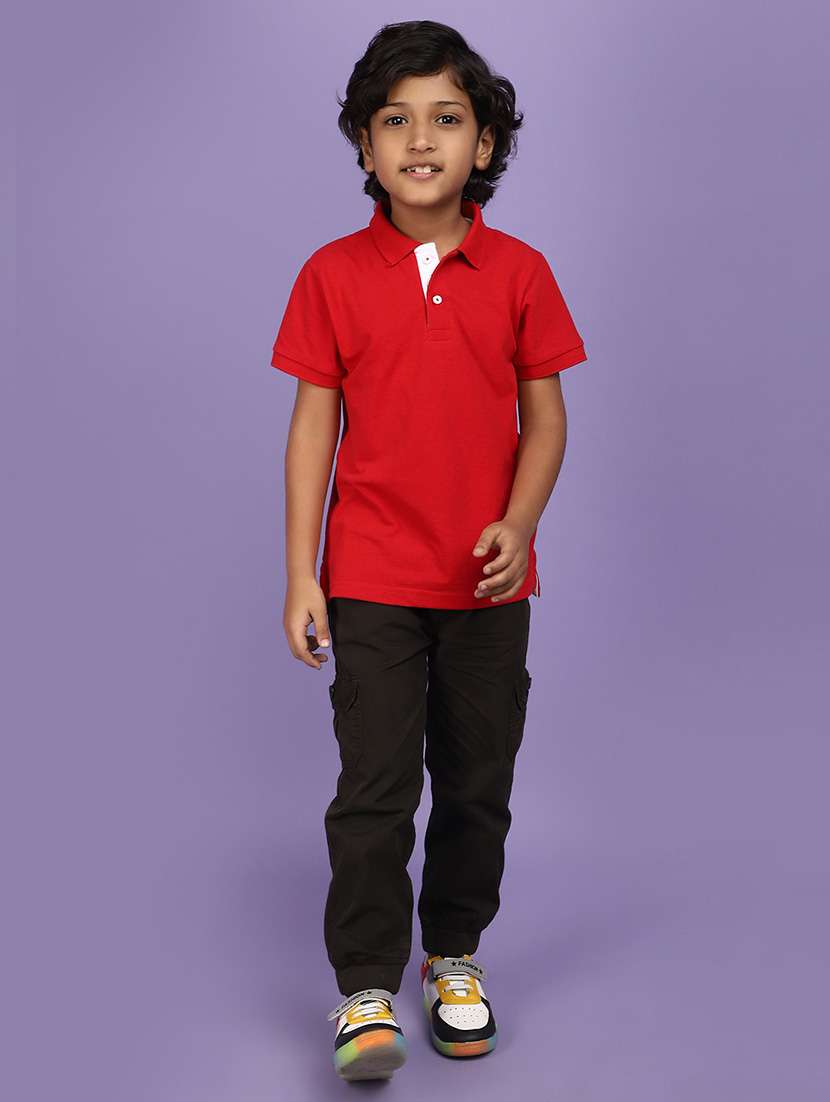 red cotton solid t-shirt - 20911834 -  Standard Image - 4