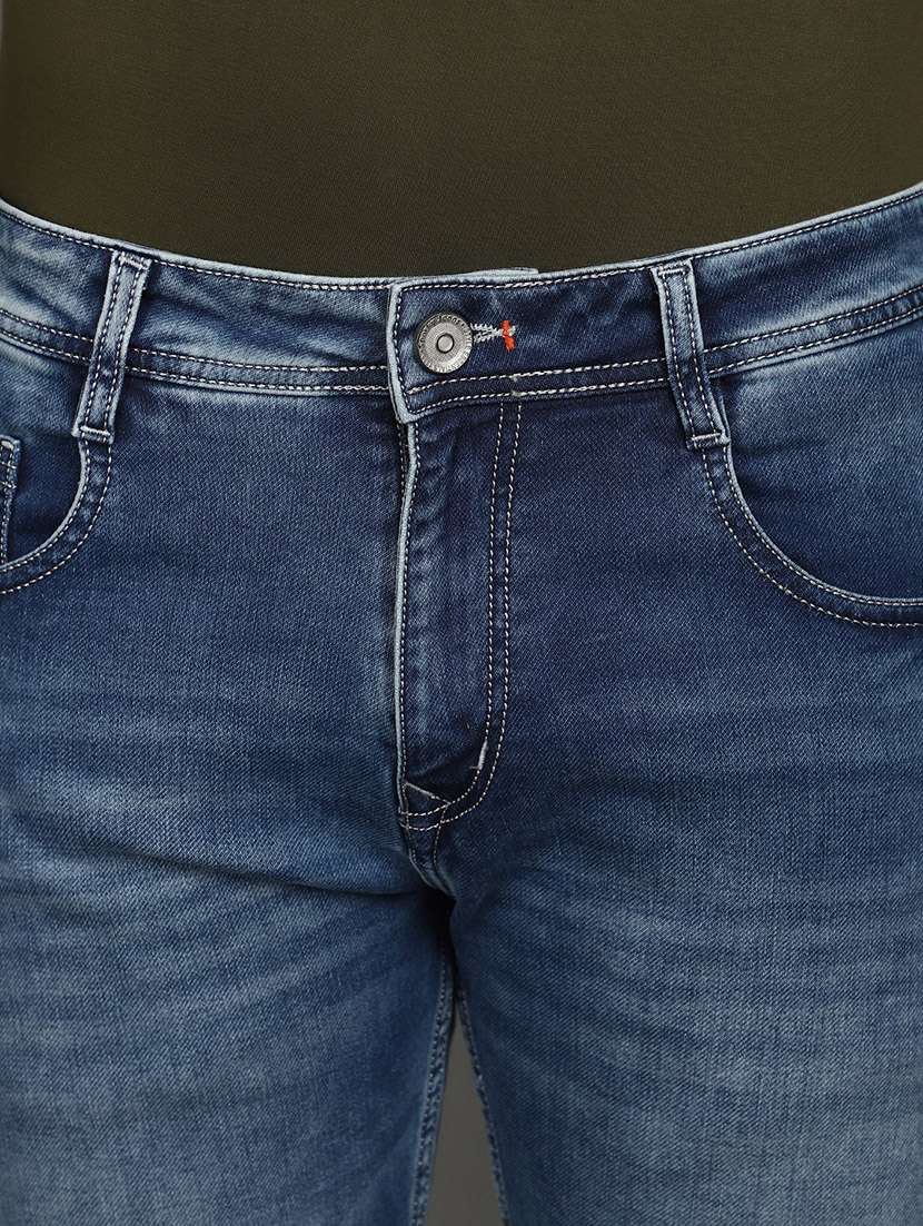 men mid rise washed denim jeans - 20911928 -  Standard Image - 4