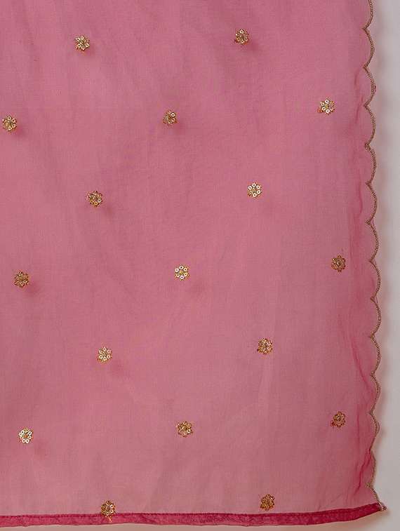 women three quarter sleeve kurta pant with dupatta set - 20912023 -  Standard Image - 4