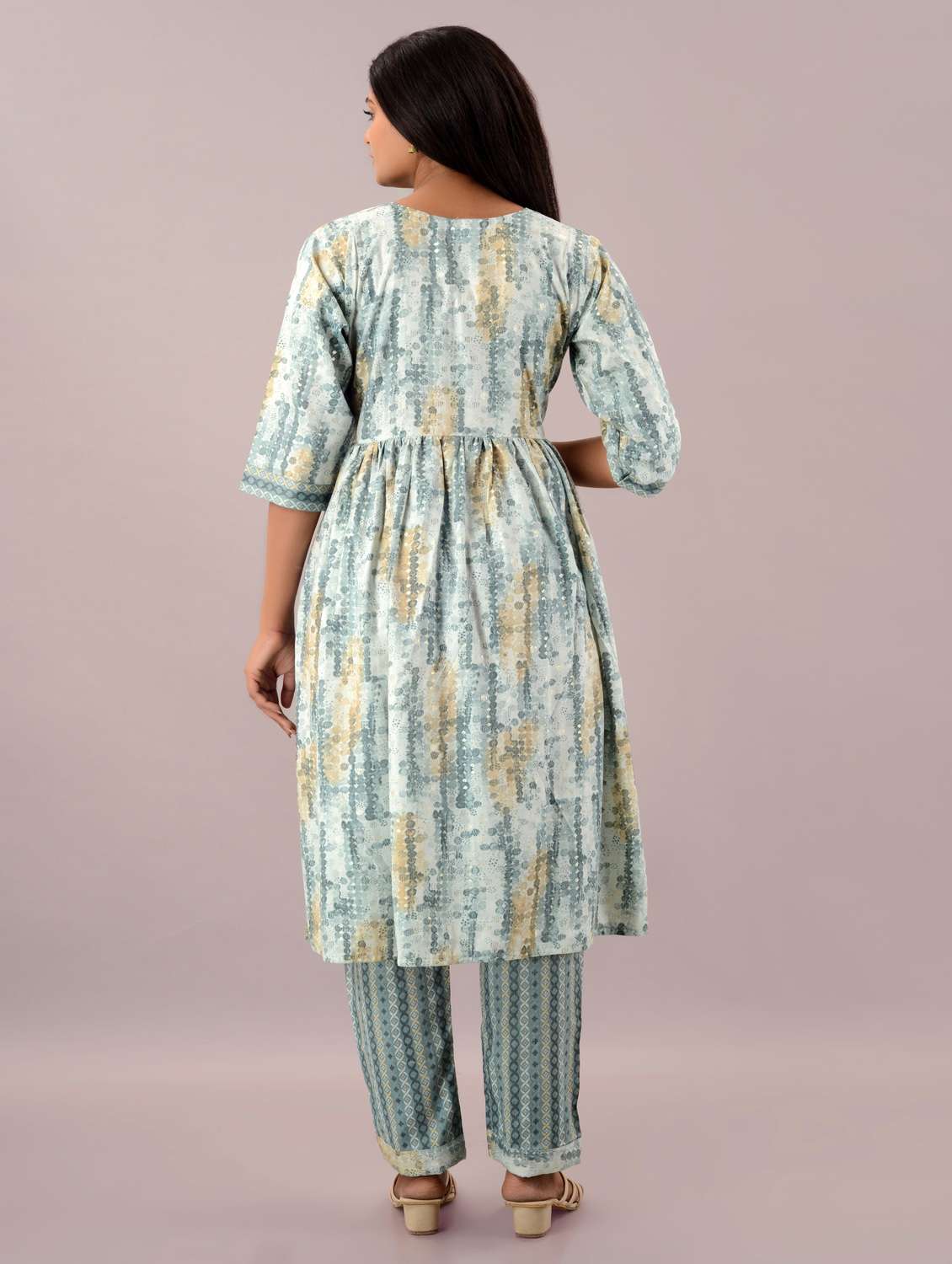 women ai aqua round neck kurta pant set with dupatta - 20912150 -  Standard Image - 4