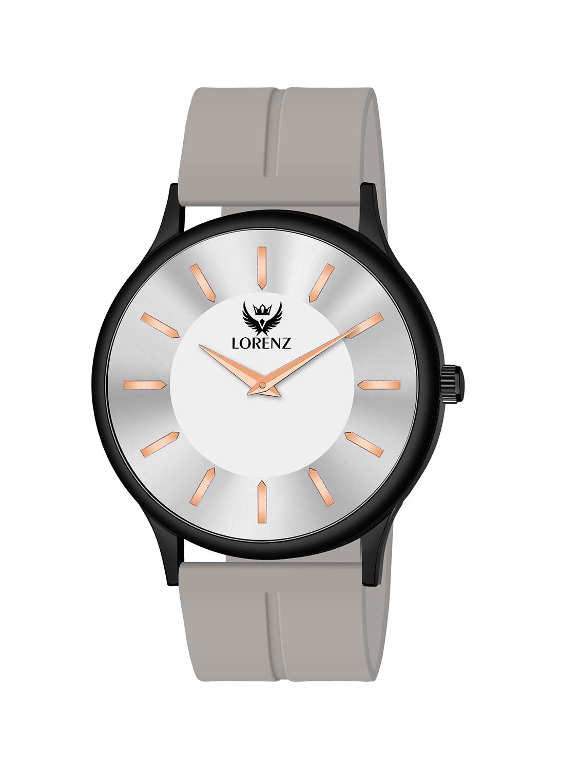 lorenz slim case analog watch with black magnetic lock strap | watch for men | mk-4065r - 20912210 - Zoom Image - 0