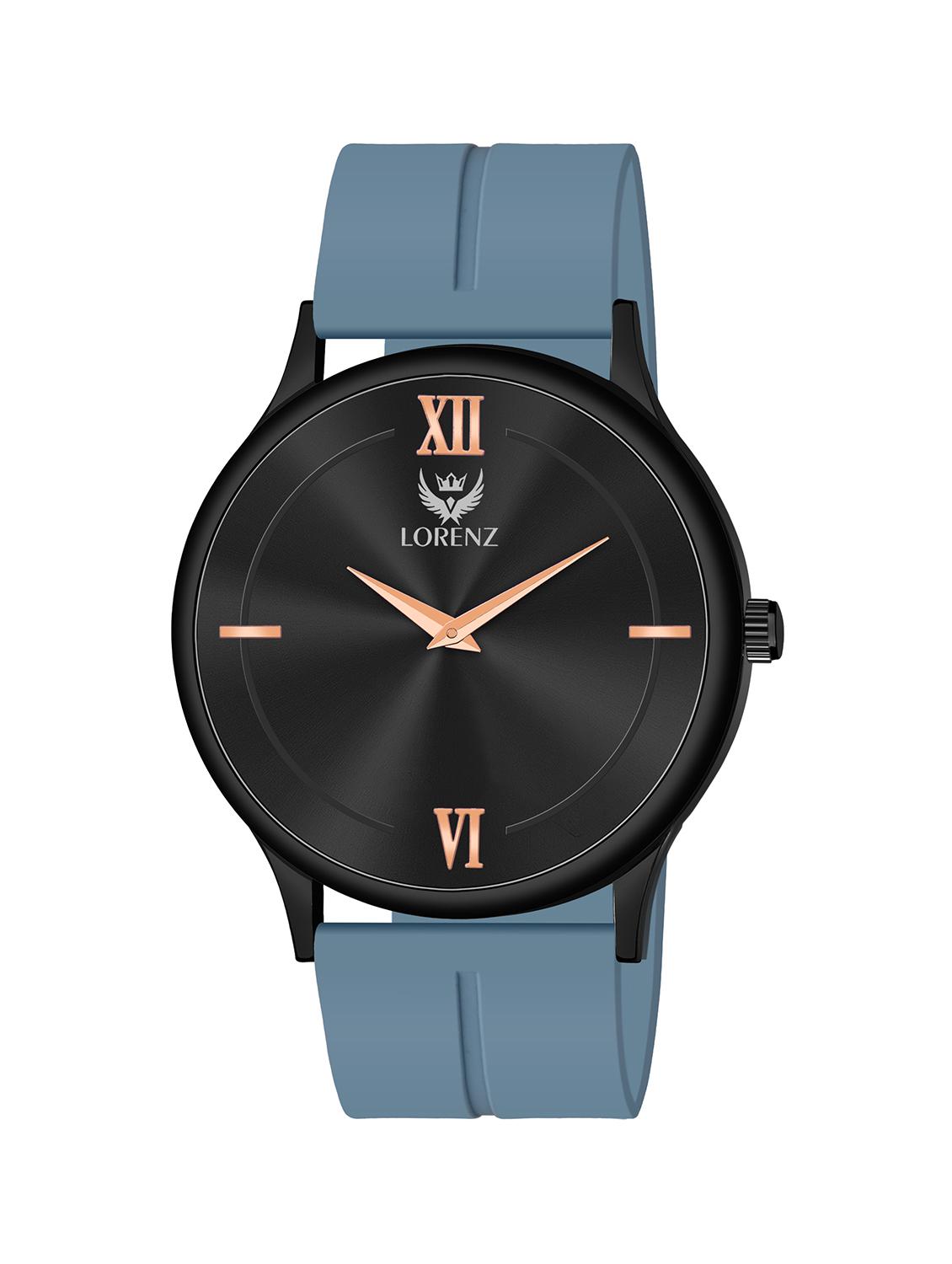 lorenz slim case analog watch with white magnetic lock strap | watch for men | mk-4073r - 20912216 -  Zoom Image - 0