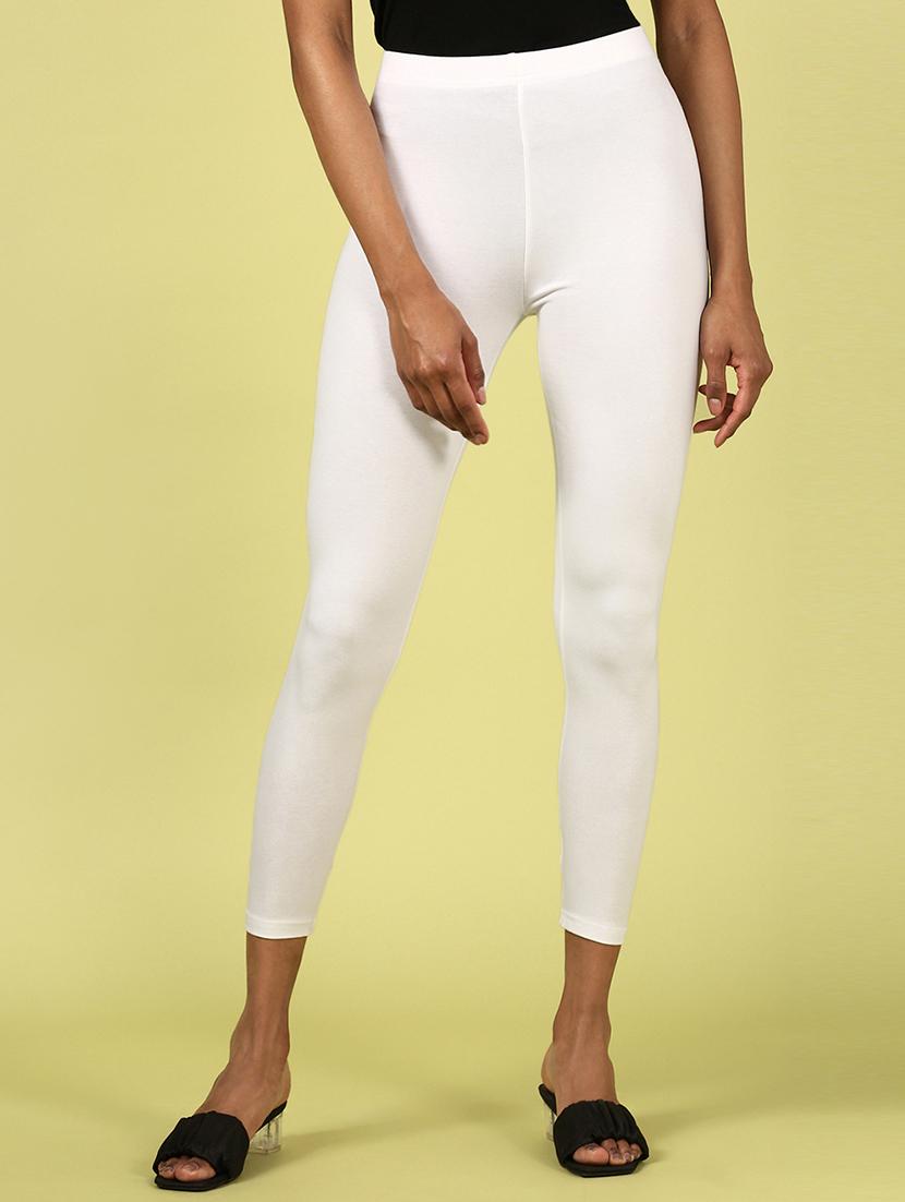 women solid calf lenght legging - 20912229 - Zoom Image - 0