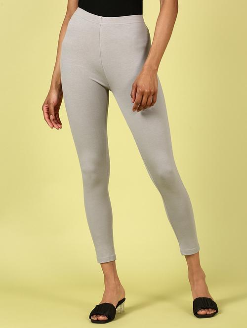 women solid cotton legging - 20912238 -  Standard Image - 0