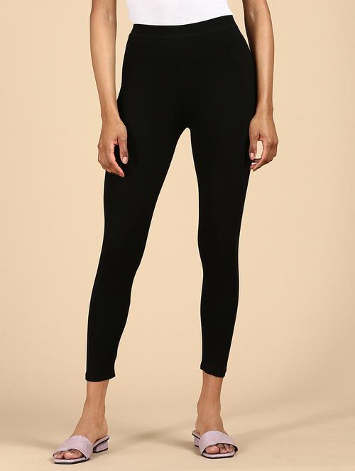women solid cotton legging - 20912246 -  Standard Image - 0