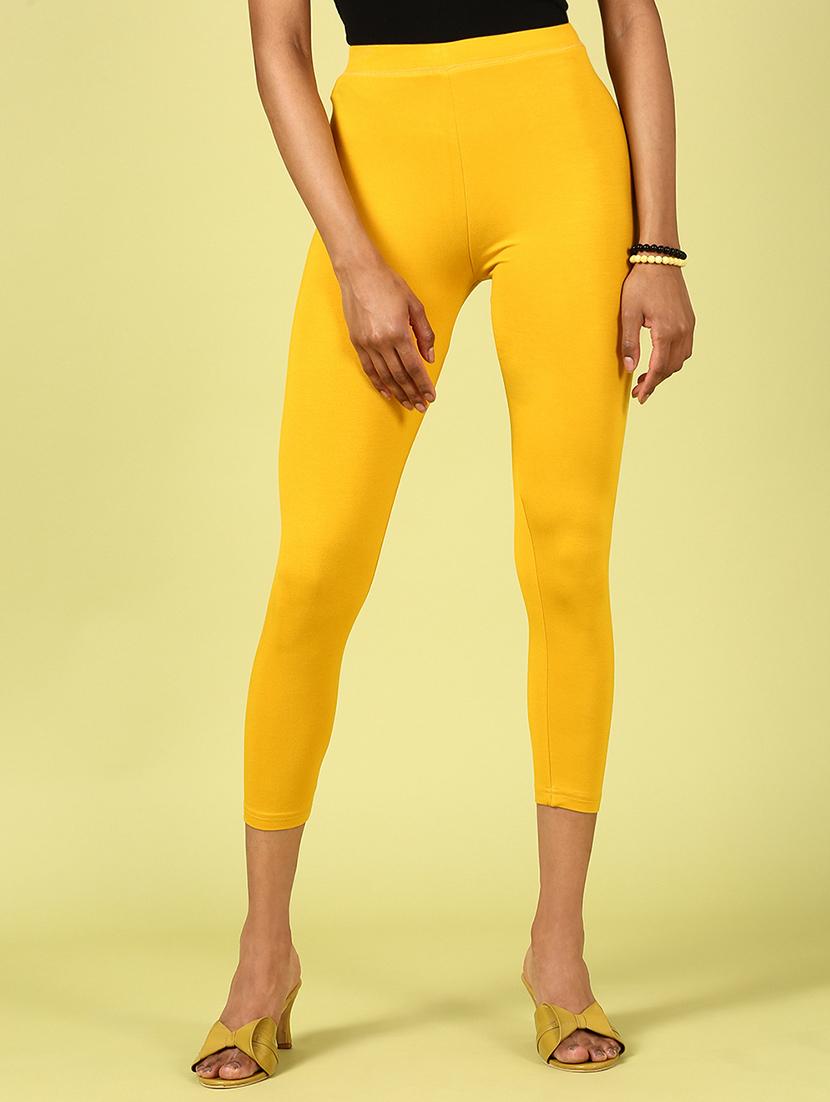 women solid calf lenght legging - 20912260 -  Zoom Image - 0